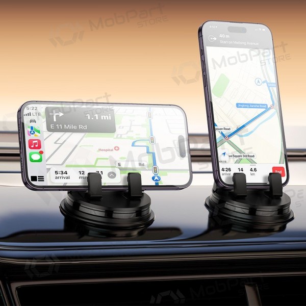 Tālruņa turētājs automobiļiem Hoco H55 (dashboard) melns