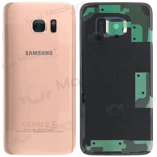 Samsung Galaxy S7 Edge aizmugurējais vāciņš (rozā zelts) (oriģināls)