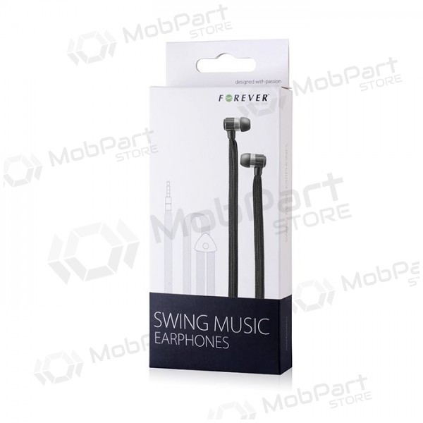 Brīvroku aprīkojums Forever Swing Music 3,5mm (melna)