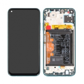 Huawei P30 (2019) ekrāns (melns) (ar rāmīti un baterija) (service pack) (oriģināls)