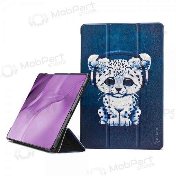 Samsung Galaxy Tab A9+, Tab A11+ maciņš - Smart Leather (sad cat)