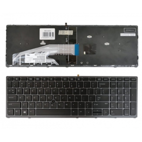 HP ZBook 15 G3, G4, 17 G3, G4 (US) su pašvietimu klaviatūra