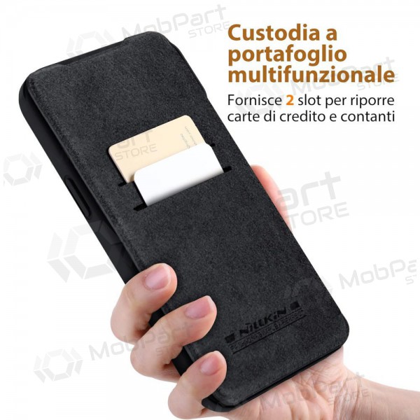 Apple iPhone 14 maciņš - Nillkin Leather (zils)