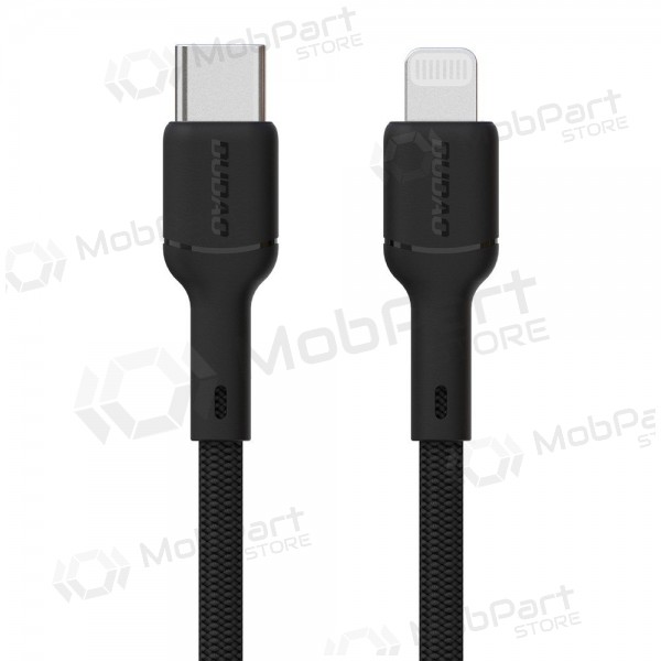 Lightning kabelis Dudao L9X USB-C uz Lightning 1 m 30 W melns