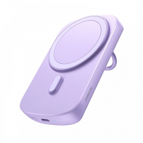Ārējā baterija Power Bank Joyroom JR-W030 20W Magnetic Wireless 6000mAh violetinė
