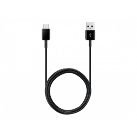 USB kabelis Samsung EP-DG930 Type-C 1.5m (with packaging) (melns) (OEM)