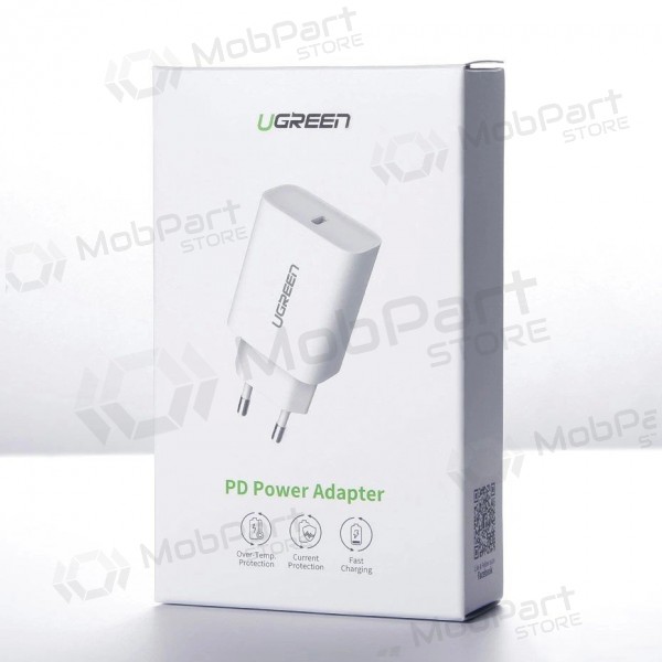 Lādētājs buitinis Ugreen CD137 USB-C 20W 3A balts