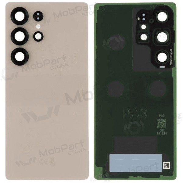 Samsung Galaxy S25 Ultra aizmugurējais vāciņš - Titanium Pink Gold (oriģināls)
