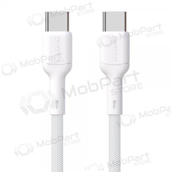 USB-C kabelis Dudao L9C USB-C uz USB-C 1 m 65 W balts