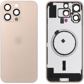 Apple iPhone 16 Pro Max aizmugurējais vāciņš (zelta) (Premium)