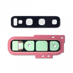Samsung G973 Galaxy S10 kameras stikliņš rozā (Flamingo Pink)