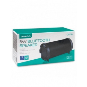 Bluetooth nešiojamas augšējais skaļrunis OMEGA OG71 BAZOOKA (MicroSD, brīvroku aprīkojums,FM, AUX) (melns)