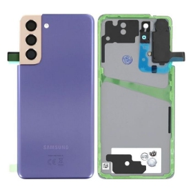 Samsung G991 Galaxy S21 5G aizmugurējais baterijas vāciņš (Phantom Violet) (lietots grade B, oriģināls)