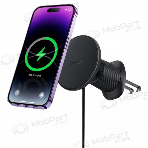 Automobilinis laikiklis-lādētājs Baseus CW01 MagSafe 15W melns C40141001111-00