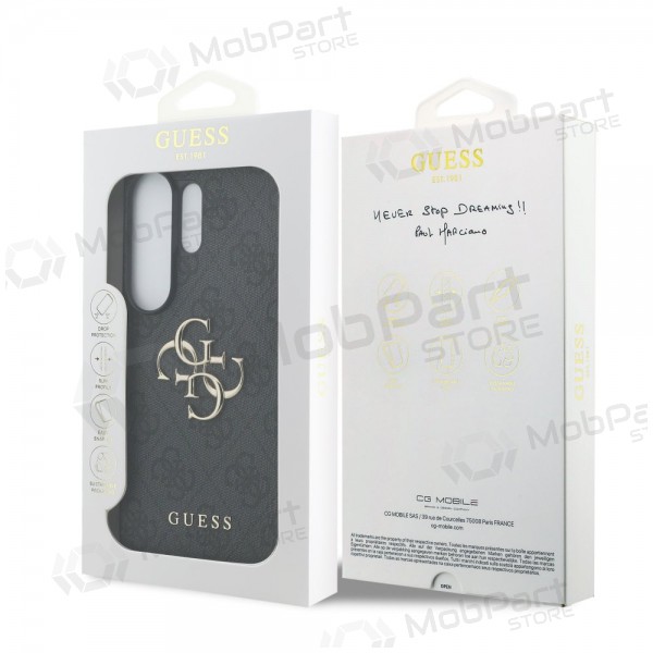 Samsung Galaxy S26 Ultra maciņš - Guess PU 4G Metal Logo (pelēks)