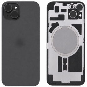 Apple iPhone 15 aizmugurējais vāciņš (melns) - Premium