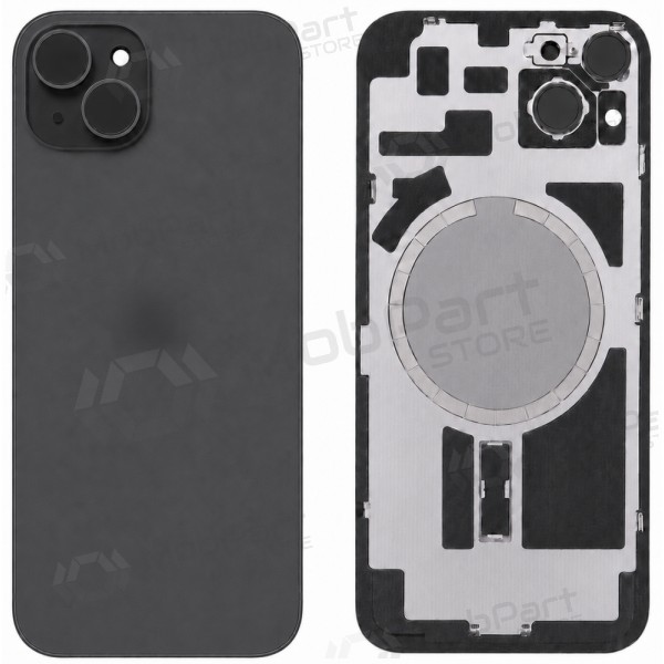 Apple iPhone 15 aizmugurējais vāciņš (melns) - Premium