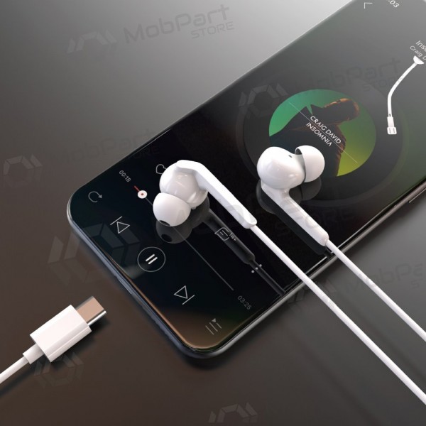 USB-C austiņas Dudao X3C+ baltas