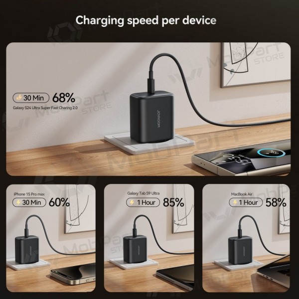 Lādētājs Joyroom JR-TCG13 45W GaN USB-C melns