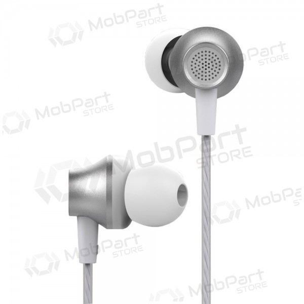 Brīvroku aprīkojums Devia Metal In-ear 3,5mm (sudraba krāsā)