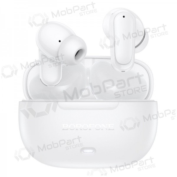 Borofone BW96 Bluetooth ANC ENC USB-C baltas maciņš