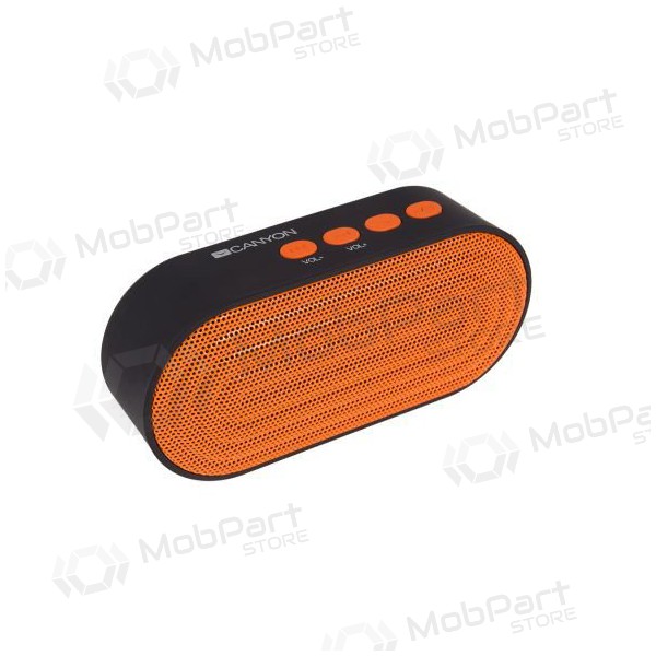 Bluetooth pārnēsājamais skaļrunis CANYON CNE-CBTSP3BO (MicroSD, AUX, BT V4.2, 300mAh)