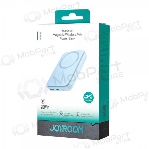 Ārējā baterija Power Bank Joyroom JR-W020 20W Magnetic Wireless 10000mAh zila