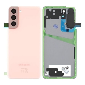 Samsung G991 Galaxy S21 5G aizmugurējais baterijas vāciņš (Phantom Pink) (lietots grade B, oriģināls)