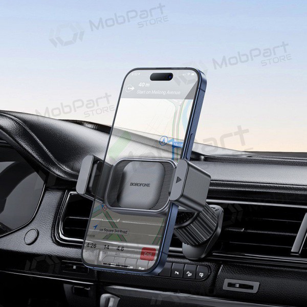 Tālruņa turētājs automobiļiem Borofone BH106 (air vent) melns