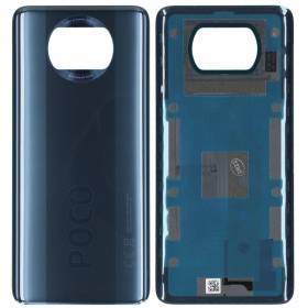 Xiaomi Poco X3 Pro / X3 / X3 NFC aizmugurējais baterijas vāciņš (melns) (oriģināls) (service pack)