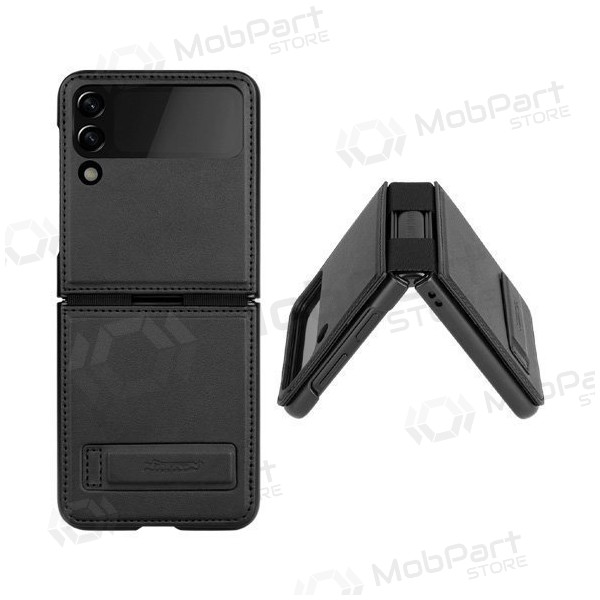 Samsung Galaxy Z Flip4 maciņš „Nillkin Leather“ (melns)