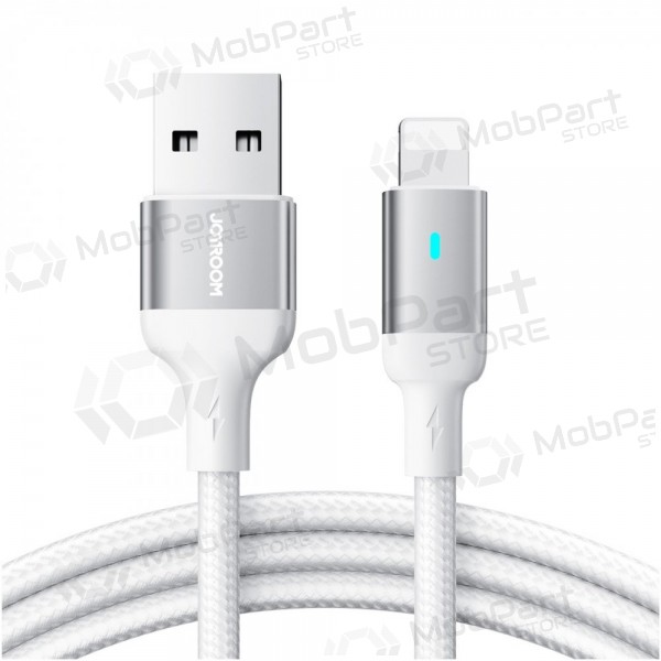 USB kabelis Joyroom S-UL012A10 USB to Lightning 2.4A 1.2m balts