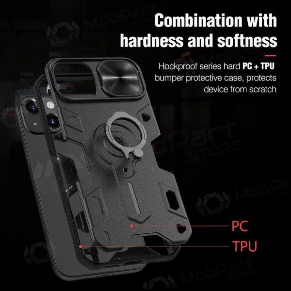 Apple iPhone 14 Pro maciņš / vāciņš „Nillkin Armor Pro“ (melns) Apple iPhone 14 Pro maciņš / vāciņš „Nillkin Armor Pro“ (melns)