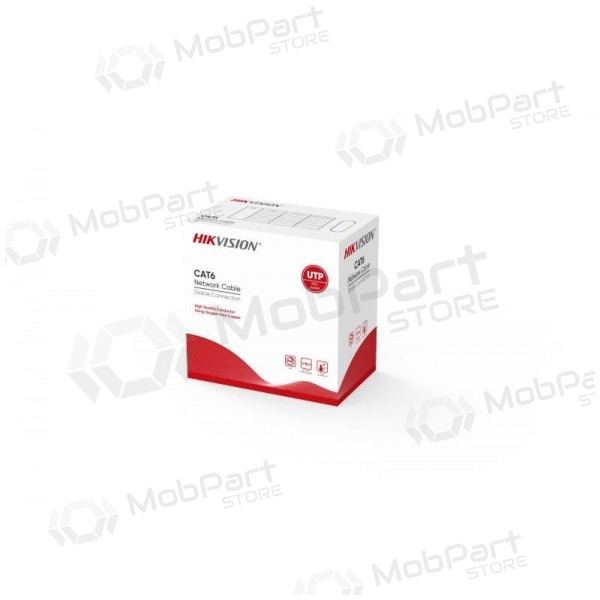 Savienojuma kabelis Hik-vision UTP 6 (dzīsla-0.55mm, spole 305m, iekštelpām) DS-1LN6-UU