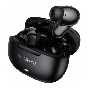 Bezvadu austiņas Borofone BW96 Bluetooth ANC+ENC USB-C melnas
