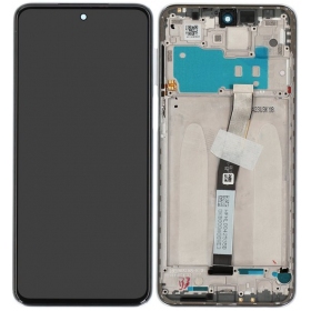 Xiaomi Redmi Note 9 Pro, Note 9S ekrāns (balts) (ar rāmīti) (Premium)