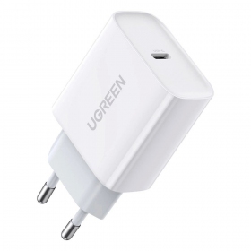 Lādētājs buitinis Ugreen CD137 USB-C 20W 3A balts