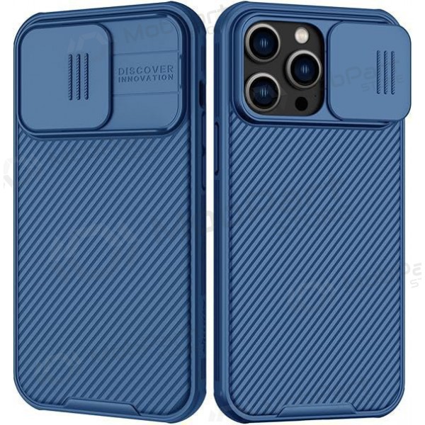 Apple iPhone 14 Pro Max vāciņš „Nillkin CamShield Pro“ (zils) Apple iPhone 14 Pro Max vāciņš „Nillkin CamShield Pro“ (zils)