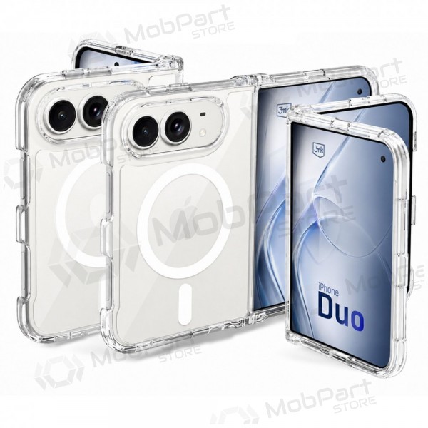 Apple iPhone Duo maciņš - 3mk Armor MagCase (caurspīdīgs)