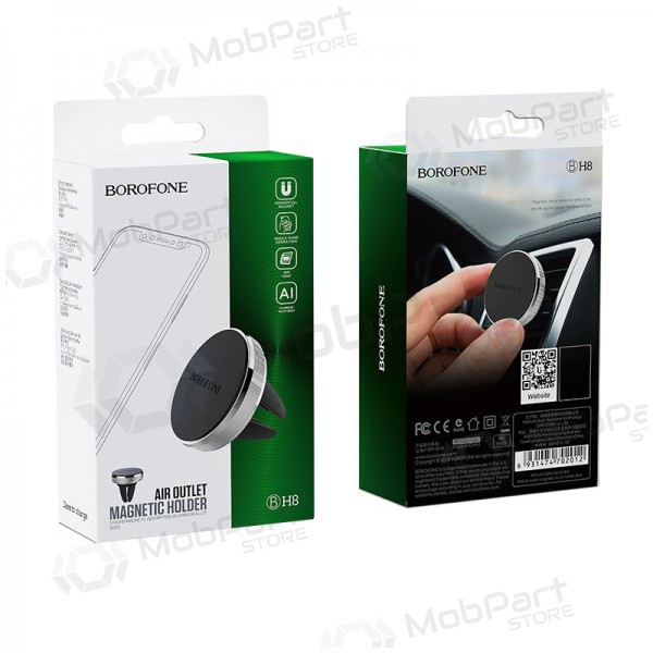 Automobilinis Universāls telefono laikiklis Borofone BH8, tvirtinamas ant prietaisų skydelio, magnetinis, melns