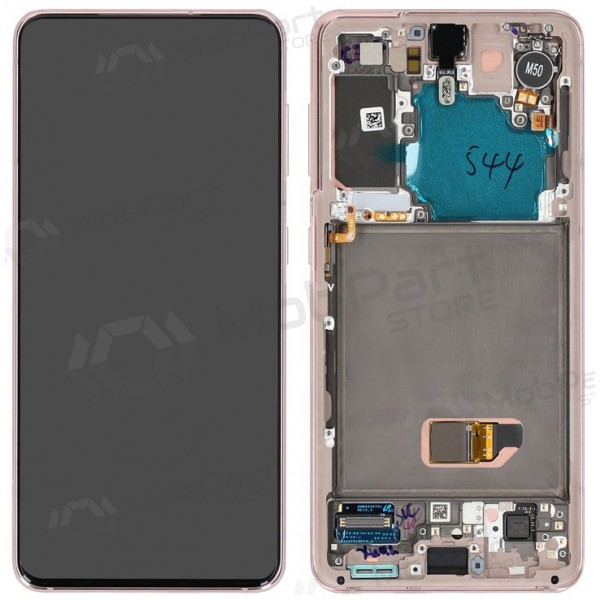 Ekranas Samsung G991 S21 5G su lietimui jautriu stikliuku un rėmeliu Phantom Violet oriģināls (service pack) Ekranas Samsung G991 S21 5G su lietimui jautriu stikliuku un rėmeliu Phantom Violet oriģināls (service pack)