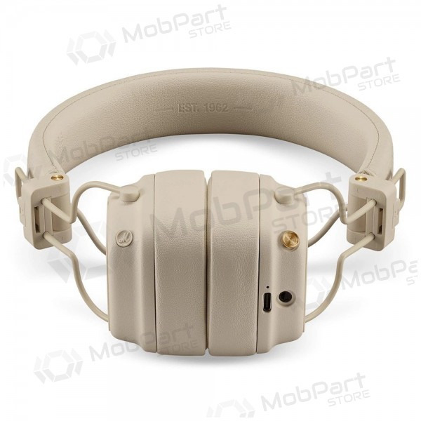 Bezvadu austiņas Marshall Major V Bluetooth USB-C 3,5 mm ar mikrofonu