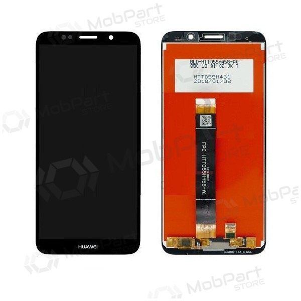Huawei Y5 2018 / Y5 Prime 2018 / Honor 7S ekrāns (melns)
