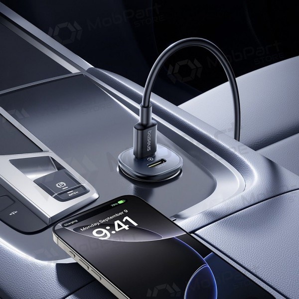Auto lādētājs Baseus GoTrip 2xUSB-C 30W melns C00072300123-01