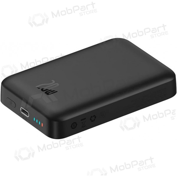 Ārējā baterija Power Bank Baseus Magnetic Mini Air 20W 10000mAh melna P10059001113-00