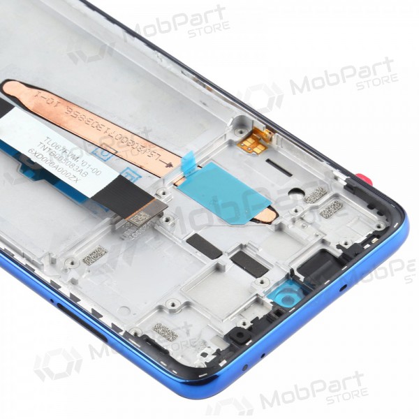 Xiaomi Poco X3 / X3 NFC ekrāns (zils) (ar rāmīti) (service pack) (oriģināls)