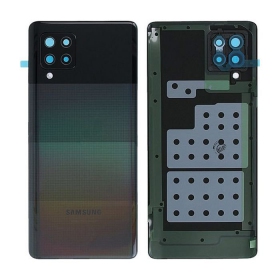 Samsung A426 Galaxy A42 5G 2021 aizmugurējais baterijas vāciņš (Prism Dot Black) (lietots grade C, oriģināls)