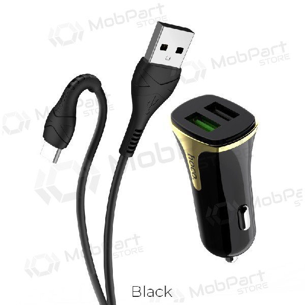 Auto lādētājs HOCO Z31 USB + 