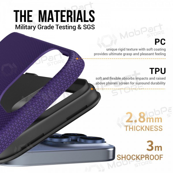 Maciņš / vāciņš Perfectionists Triangle Mag Case Apple iPhone 13/14 violets Maciņš / vāciņš Perfectionists Triangle Mag Case Apple iPhone 13/14 violets