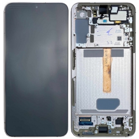 Ekranas Samsung S906 S22 Plus su lietimui jautriu stikliuku un rėmeliu Violet oriģināls (service pack)
